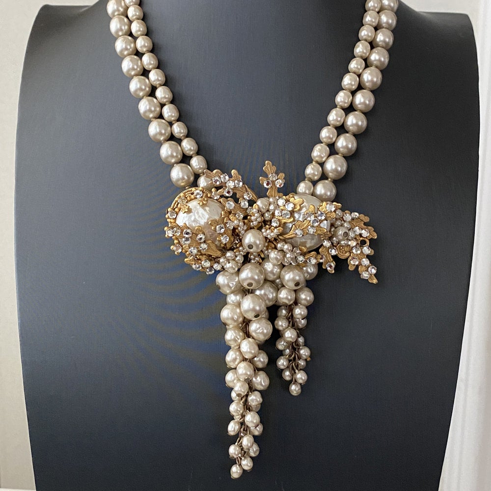 【未使用】Miriam Haskell フラワーデザイン ネックレス 未使用】Miriam Haskell フラワーデザイン ネックレス pendant